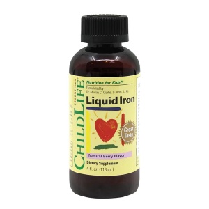 Fier bisglicinat pentru copii Liquit Iron, 10 mg, 118 ml, Childlife Essentials
