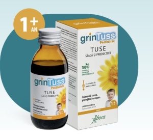 GrinTuss Pediatric sirop de tuse pentru copii, 180 ml, Aboca