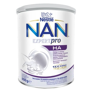 Lapte praf de inceput pentru bebelusi NAN HA de la nastere, 800g, Nestle