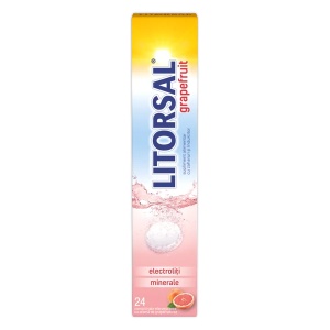 Litorsal electroliti cu aroma de grapefruit, 24 comprimate efervescente, Zdrovit