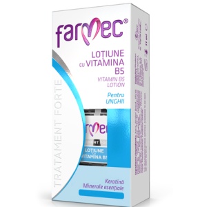Lotiune cu vitamina B5 pentru unghii Tratament Forte, 11 ml, Farmec