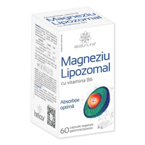 Magneziu Lipozomal cu vitamina B6, 60 capsule, BioSunLine