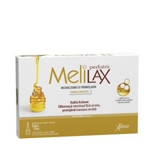 Microclisme cu propolis, MeliLax Pediatric, 6 bucati, Aboca