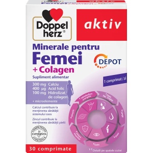 Minerale pentru femei + colagen, 30 comprimate, Doppelherz