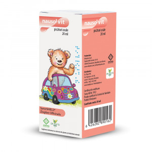 Picaturi pentru greata si varsaturi Nausolvit, 20 ml, Dr. Phyto