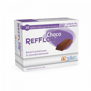 Refflor Choco, 10 tablete, Hyllan Pharma