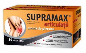Supramax pentru articulatii cu aroma de piersica, 30 plicuri, Zdrovit