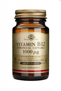 Vitamina B12, 1000 mcg, 100 tablete, Solgar
