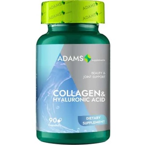 Colagen si Acid Hialuronic, 90 capsule, Adams Visoon