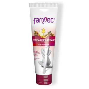 Crema depilatoare rapida cu ulei de argan, 150 ml, Farmec