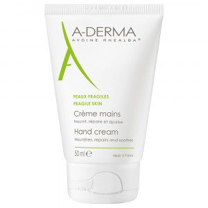 Crema hidratanta pentru maini si unghii, 50 ml, A-Derma