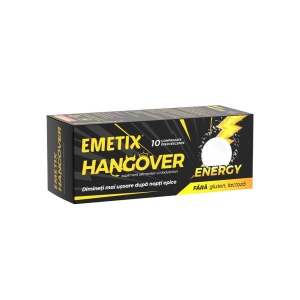 Emetix Hangover Energy, 10 comprimate efervescente, Fiterman
