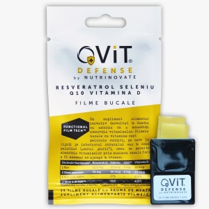 Filme bucale cu vitamine QVIT, 25 bucati, Nutrinovate