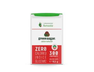 Green Sugar Dispenser, 300 comprimate, Remedia