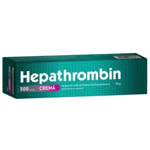 Hepathrombin Crema 500UI/g, 75g, Hemofarm