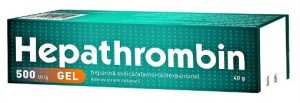 Hepathrombin gel, 500UI/g, 40 g, Hemofarm