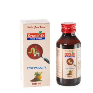 KRUMINEX PLUS Sirop Pentru Eliminarea Paraziților Intestinali 100ml, HERBAL GREEN FIELDS