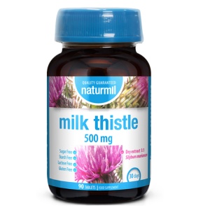 Milk Thistle, 500 mg, 90 tablete, Naturmil