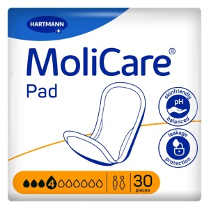 MoliCare Pad, Tampoane absorbante incontinenta 4 picaturi, 30 bucati, Hartmann