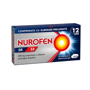 Nurofen SR 300 mg, 24 comprimate cu eliberare prelungita, Reckitt Benckiser