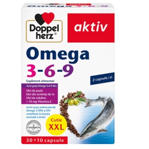 Omega 3-6-9 Aktiv, 30 + 10 capsule, Doppelherz