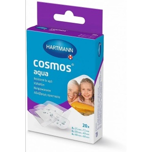 Plasturi transparenti Cosmos Aqua, 20 bucati, Hartmann