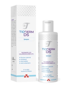 Sampon intensiv pentru dermatita seboreica Tioderm DS, 150 ml, Braderm