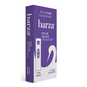 Test de sarcina caseta UltraSensibil, Barza