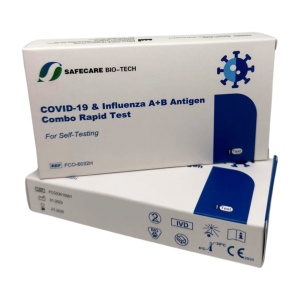 Test Rapid Combo 3 in 1 Covid 19 + Gripa A/B, 1 bucata, Safecare