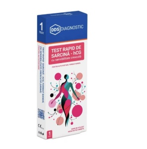 Test rapid de sarcină – hCG, cu sensibilitate crescuta, format banda (urina), AUTOTESTARE, 1 T/KIT