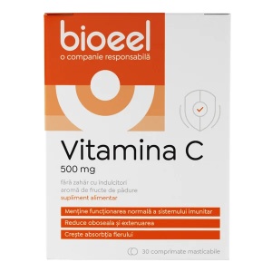 Vitamina C 500mg, 30 comprimate masticabile, Bioeel