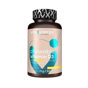 Vitamina D3, 4000 UI, 30 tablete masticabile, Vitaxynergy