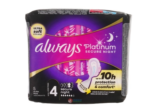 Absorbante de noapte Always Platinum Secure Night marimea 4