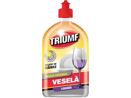Detergent lichid pentru vase Triumf 500ml (Lavanda)
