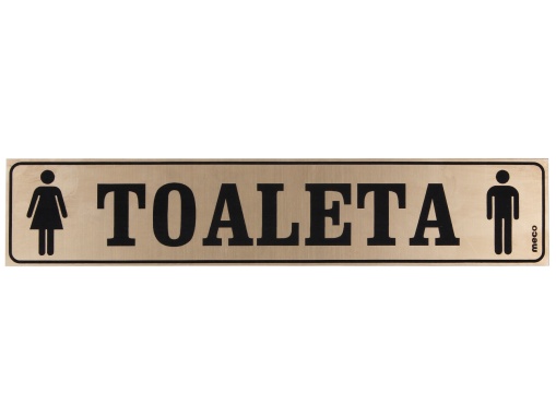 Semn indicator toaleta (Auriu)