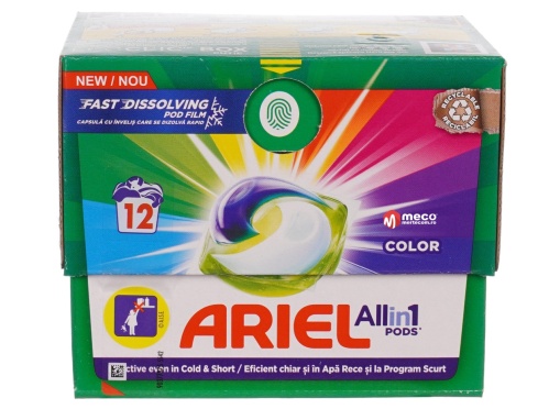Detergent capsule Ariel All in One Pods 12 buc (Color)