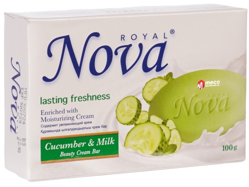 Sapun solid natural Nova Cucumber&Milk 100g