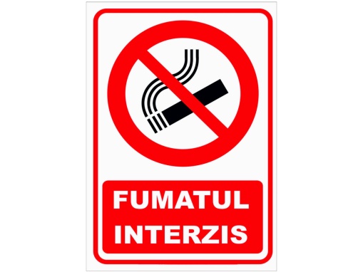 Etichete fumatul interzis autoadezive 29x21cm A4