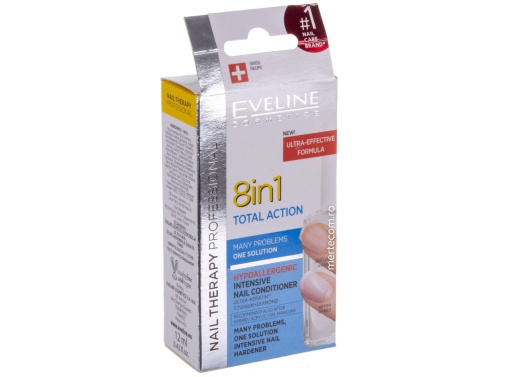 Tratament pentru unghii Eveline 8in1 12ml (Total Action) - Img 1