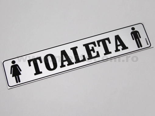 Semn indicator toaleta (Argintiu)