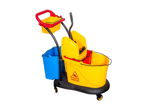 Carucior curatenie profesional Limpio B46 3 compartimente 35L 15L 4L