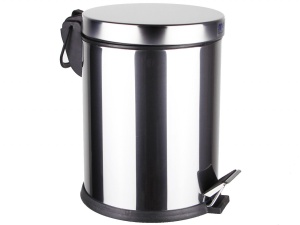 Cos de gunoi din inox lucios soft-close 5 litri Meco - Img 1