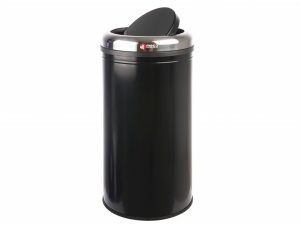 Cos gunoi inox negru 45 litri Meco Q32 H 65