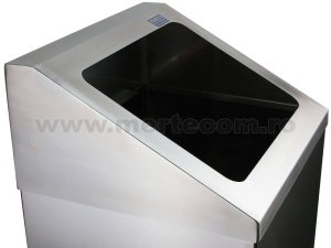Cos gunoi inox satinat perete RT56 45 litri H-56cm - Img 2