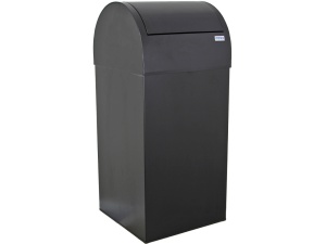 Cos metalic negru Meco Cati 80 litri H-80cm - Img 4