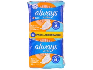 Absorbante cu aripioare laterale Always Ultra 18 bucati