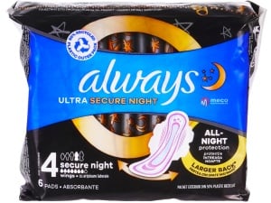 Absorbante de noapte Always Ultra Secure Night marimea 4