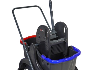 Carucior curatenie profesional 2 galeti x 25 litri MZED3225 - Img 2
