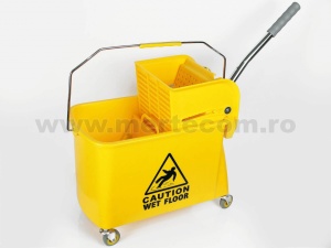 Carucior curatenie storcator profesional, separator si roti cauciuc Meco 20L - Img 6