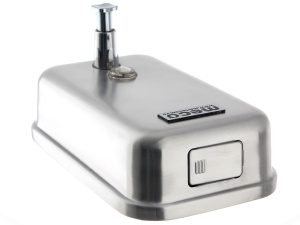 Dozator inox satin săpun lichid Meco 1100ml - Img 2